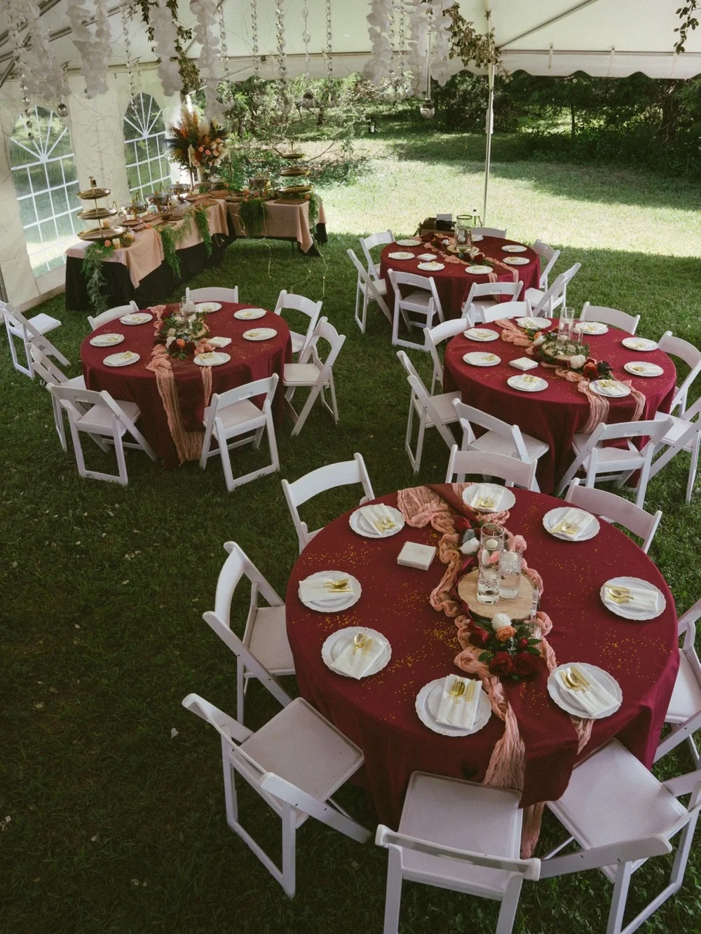 20 Peach Table Runners